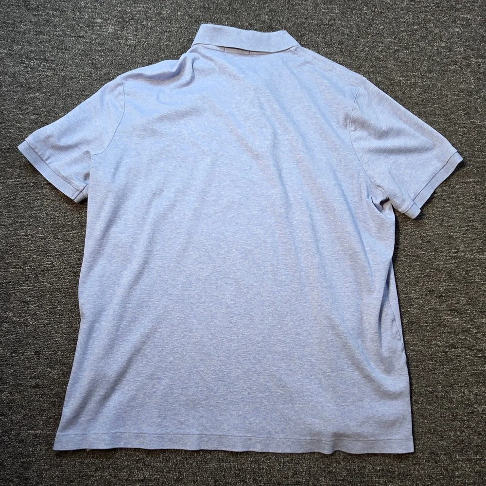 Polo Ralph Lauren Polo Shirt Men XL Classic Fit Short Sleeve Heather Blue Preppy